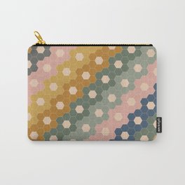 Hexagon Flowers Carry-All Pouch