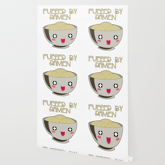 Fueled By Ramen Kawaii Noodle Bowl For Foodies Wallpaper By