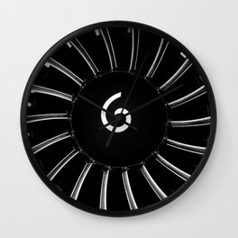 Jet Power Wall Clock | 737Max, Jet, Leap 1B, Efficiency, Black And White, Boeing737, Efficient, Propel, Photo, Speed 