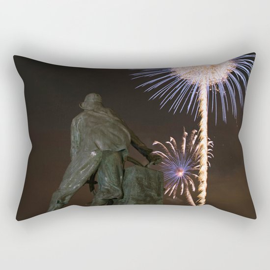 Fisherman's Memorial fireworks Rectangular Pillow
