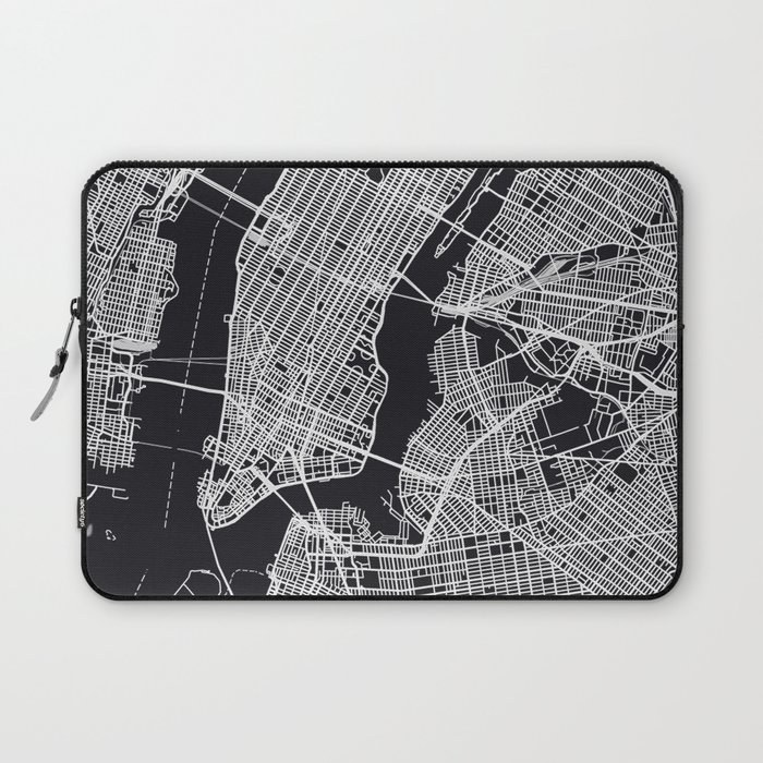 NEW YORK CITY MAP Laptop Sleeve