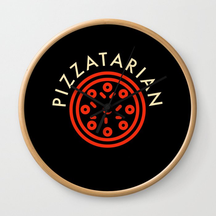 Pizzatarian Wall Clock