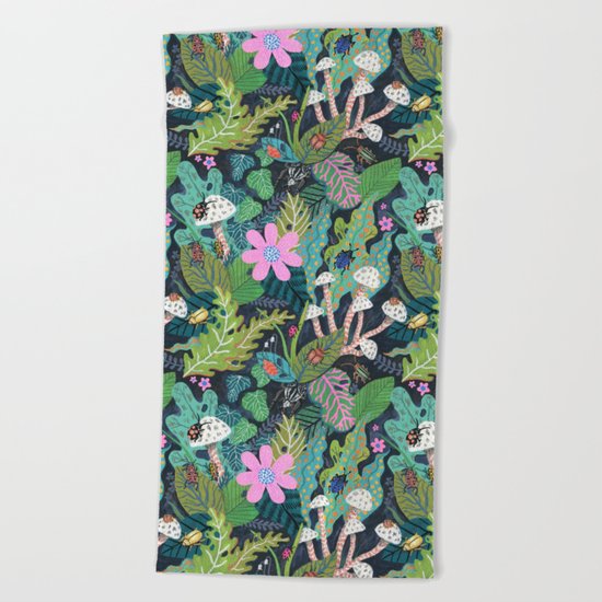 Beetle Pattern Beach Towel