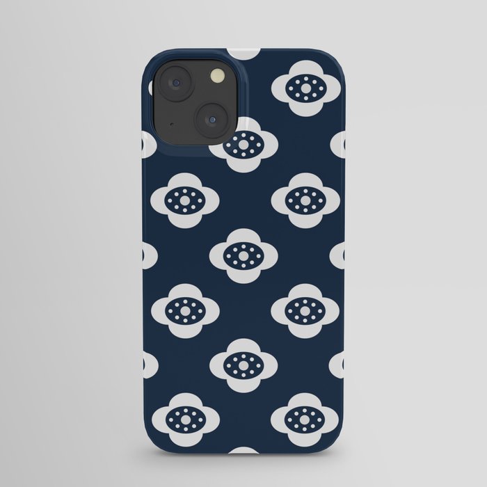 flower joy - blue iPhone Case