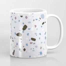 Terrazzo Trending Pattern - Blue Stone Coffee Mug