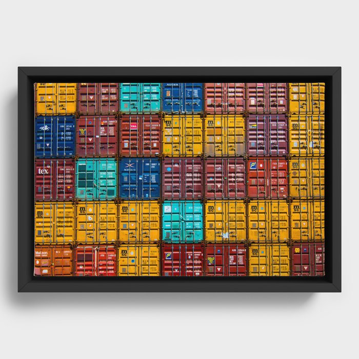 Cargo Containers Framed Canvas