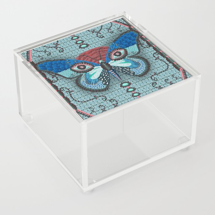 Blue Butterfly Acrylic Box