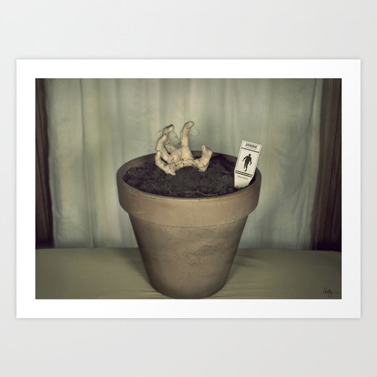Zombie Plant Art Print