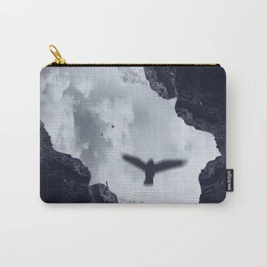 spaces xvii - cave mouth with bird Carry-All Pouch