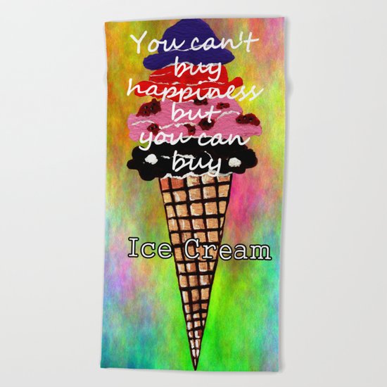 Ice Cream Beach Towel