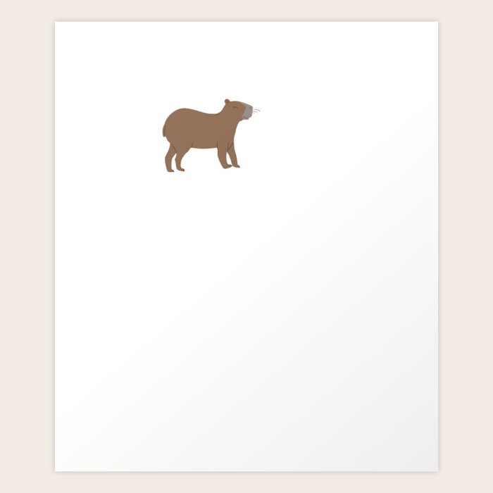 Capybara Tamer Capybara Animal Zoo Art Print by Third Eye Supply Society6