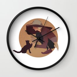 cole cat Wall Clock