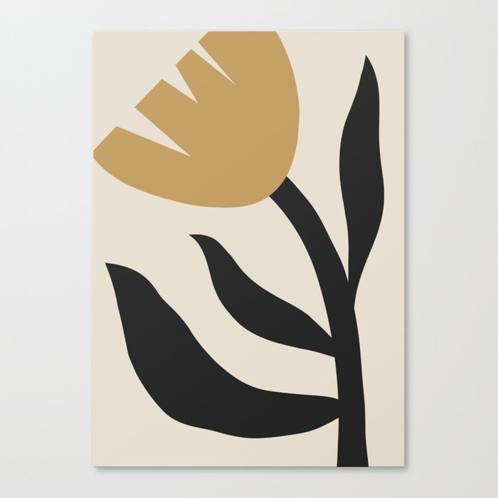 Flower neutral Canvas Print