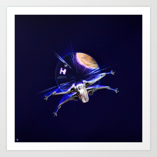 X-Wing Fighter Art Print