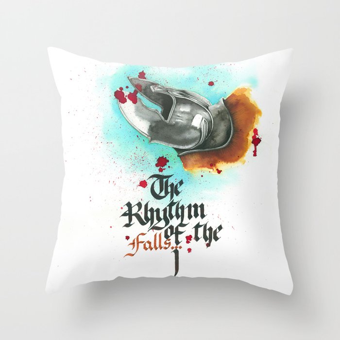 The rhythm of the falls Throw Pillow