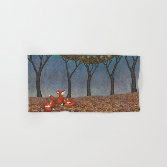 sleepy foxes Hand & Bath Towel