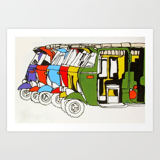 Tuk Tuks Art Print
