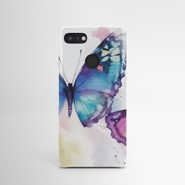 Abstract Watercolor Butterflies Android Case
