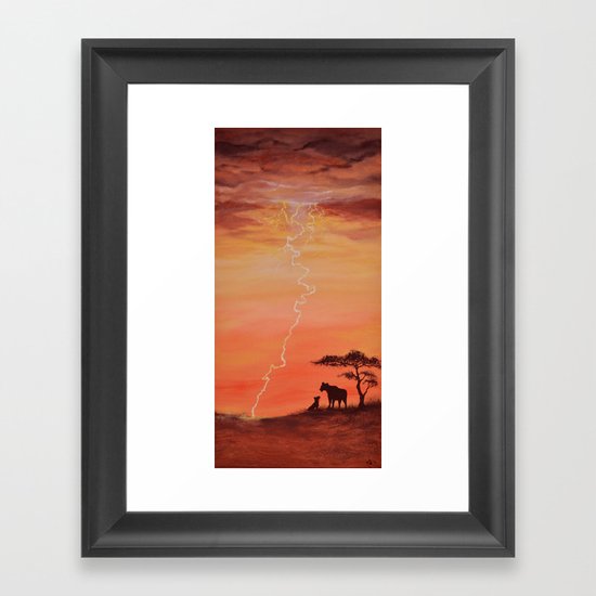 Goodbye Blue Sky Framed Art Print
