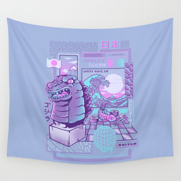 Japan wave Wall Tapestry