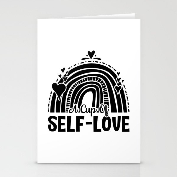Mental Health A Cup Of Self Love Anxiety Anxie Stationery Cards