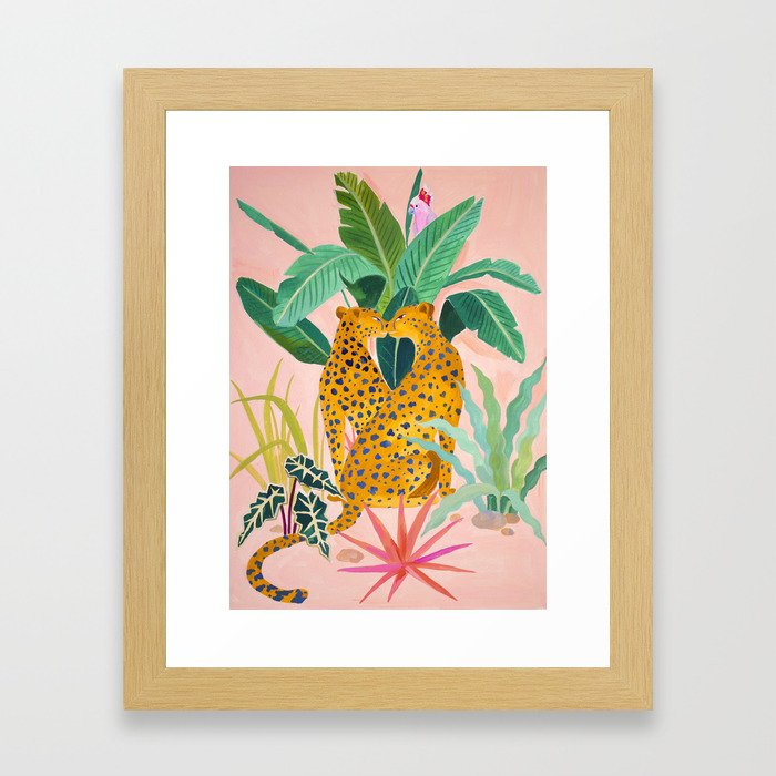 Cheetah Crush Framed Art Print
