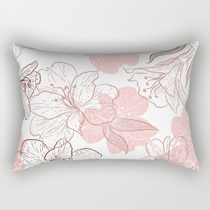 pink  flowers Rectangular Pillow