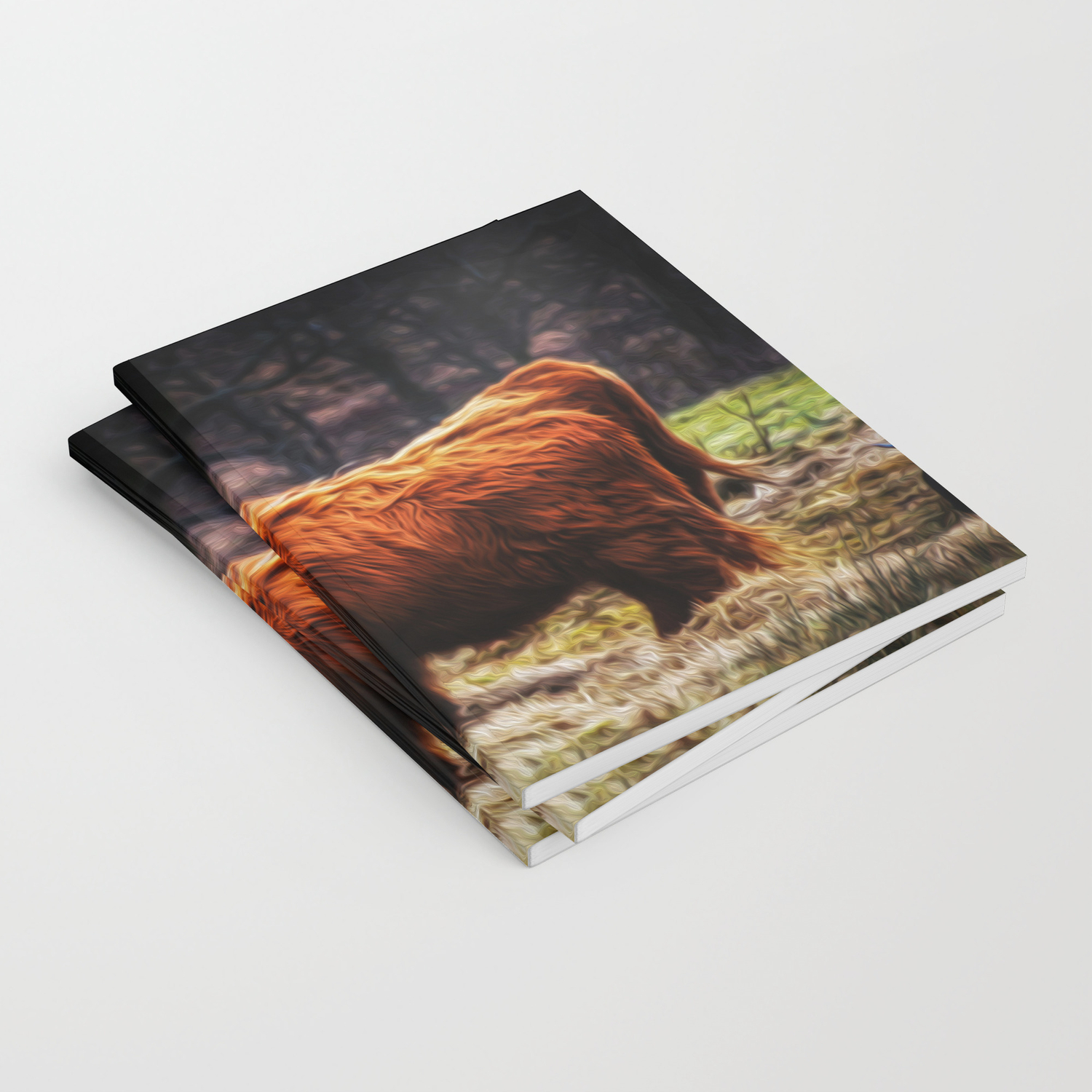 Hairy Coo Notebook By Richie6543 Society6