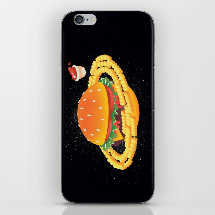 Galactic Cheeseburger & Fries iPhone Skin