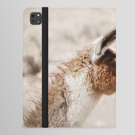 Llama portrait iPad Folio Case