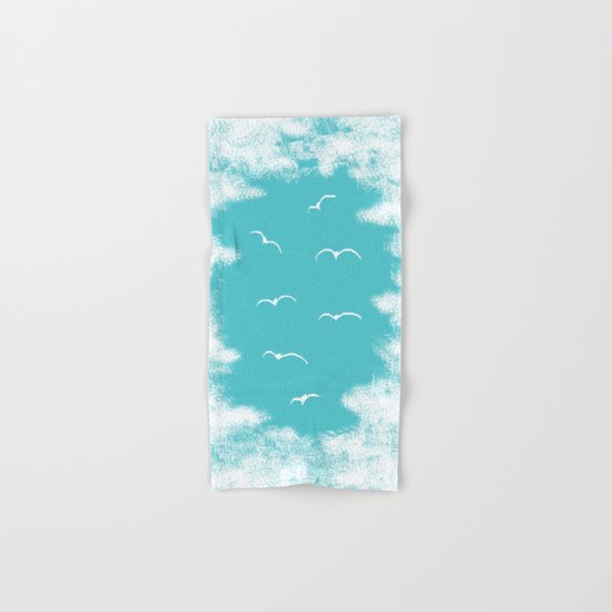 Seabirds and Clouds Hand & Bath Towel