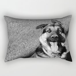 A Dog's Stunning Stare Rectangular Pillow