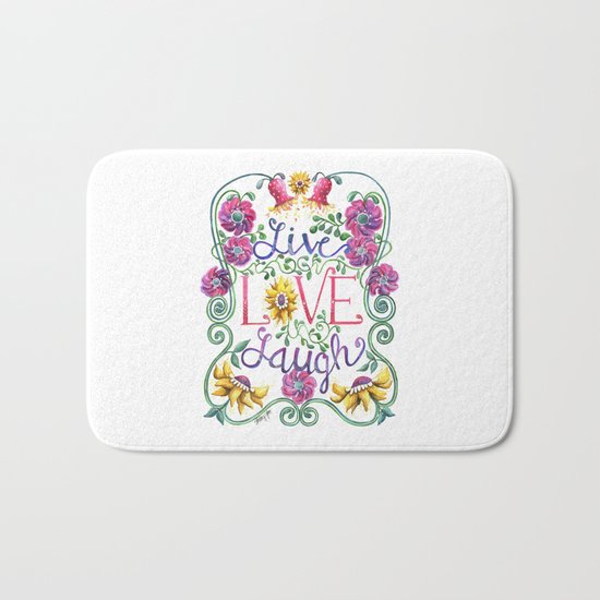 Live Love Laugh Bath Mat