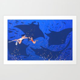 Let's Do Everything and Nothing - Creatures of the Deep Art Print