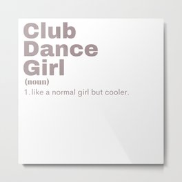 Film Girl - Club Dance Metal Print