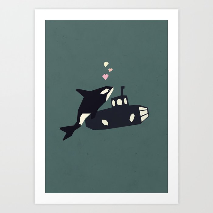 Discover the motif K IS FOR KILLER WHALE by Yetiland as a print at TOPPOSTER