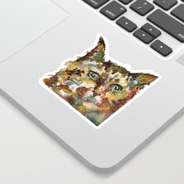 Colorful Cat Sticker