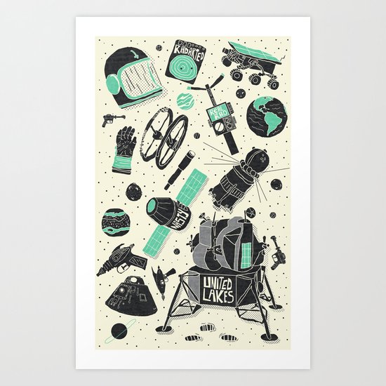 Space Funk Art Print