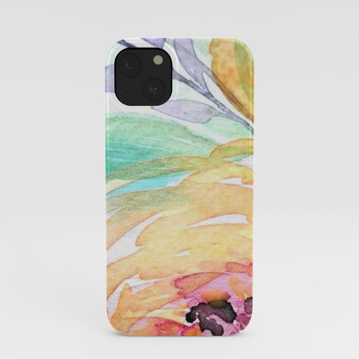 Yellow Roses Watercolor iPhone Case