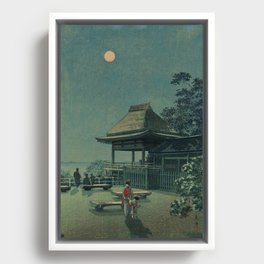 Autumn Moon At Ishiyama Tsuchiya Koitsu Framed Canvas