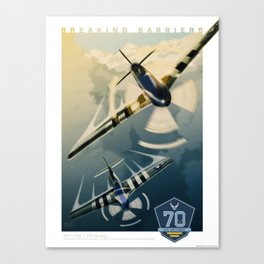 1947 to 1960 | P-51 Mustang Canvas Print