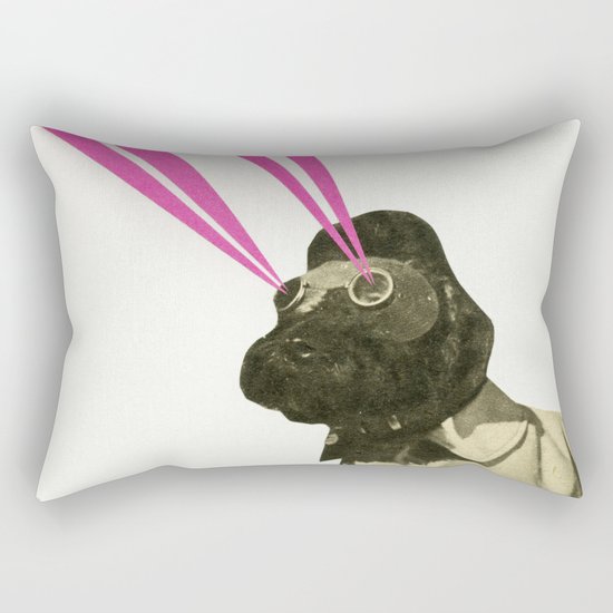 Space Dog Rectangular Pillow