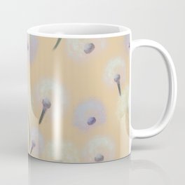 Dandelion wish pattern orange Coffee Mug