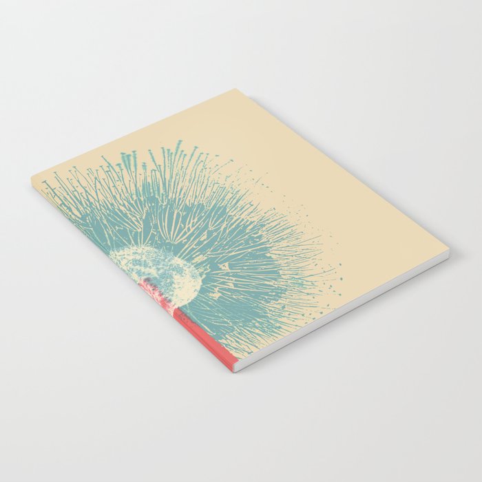 Abstract art gestual and organic flower Notebook