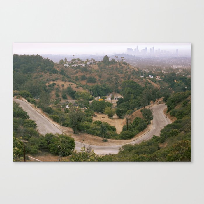 Los Angeles Under Smoke Canvas Print