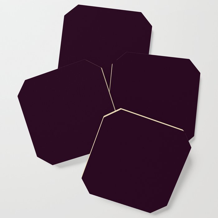 Eggplant Purple Color Scheme Home Decor Coaster