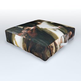 Christ Healing the Sick at Bethesda by Carl Bloch Outdoor Floor Cushion