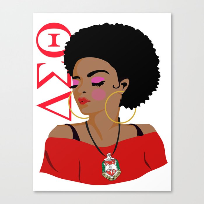 Delta Sigma Theta Divine Nine Series Canvas Print By
