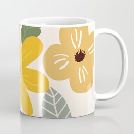 Scandinavian Floral Pattern Coffee Mug