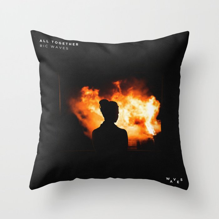 All Together - Ric Waves Throw Pillow